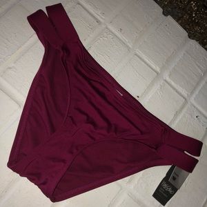 Pretty maroon bikini bottoms ❤️